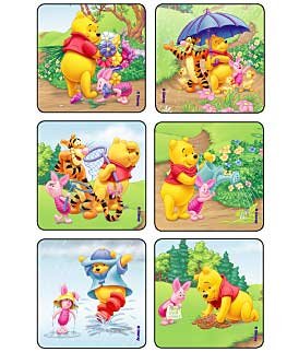 Medibadge Sunnytime Pooh & Pals Stickers 75pk - DMI Ireland's Leading Dental Supplier - Next Day Delivery
