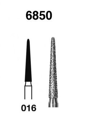 Komet Diamond Tapered Round, Long Bur  Coarse - DMI Dental Supplies Ireland - Next Day Delivery