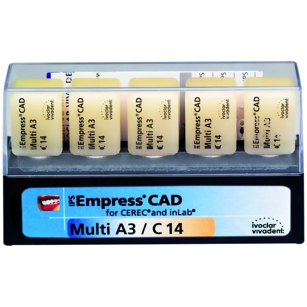 Ivoclar Vivadent IPS Empress CAD Cerec Multi A3 / C14/5 - DMI Dental Supplies Ireland - Next Day Delivery