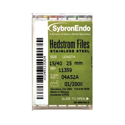 Sybron Endo Hedstrom Files 30mm - 6pk 15