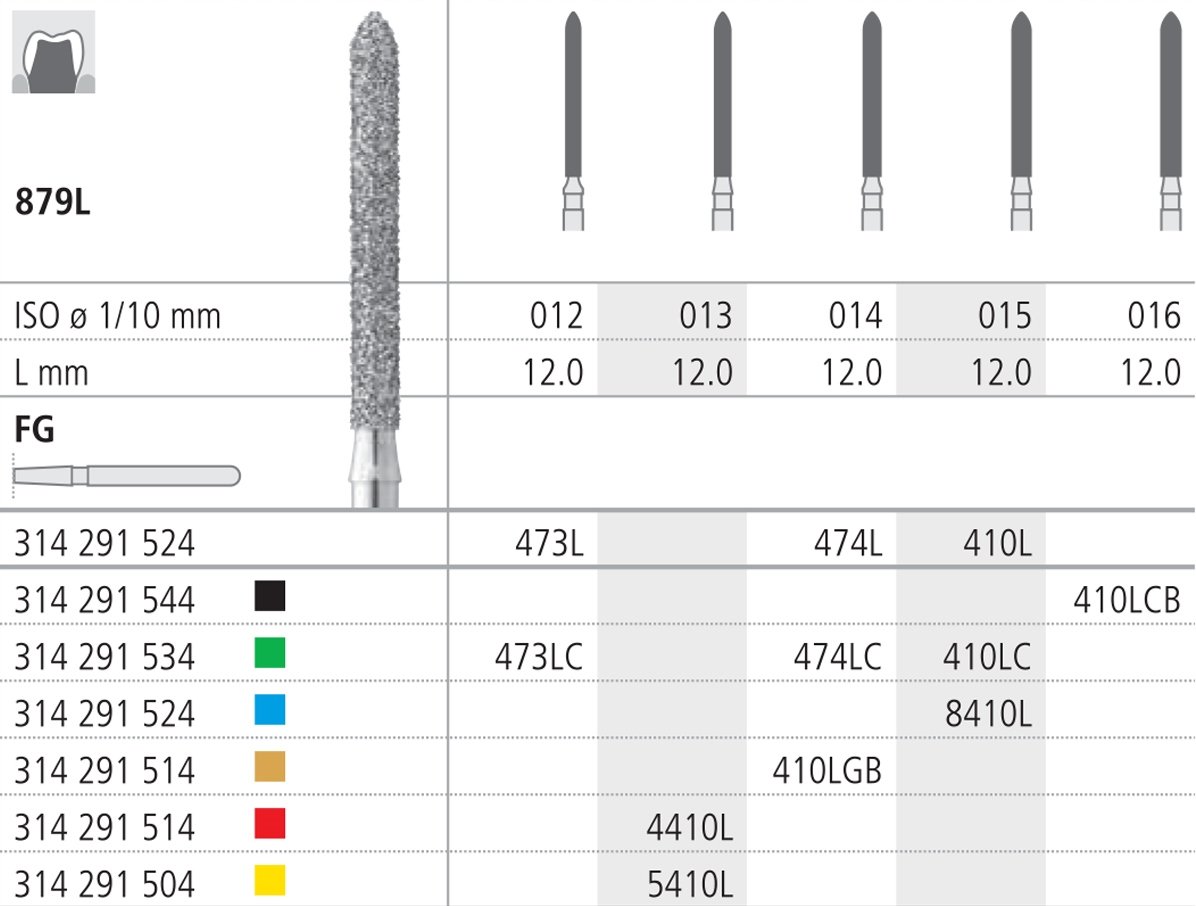 Intensiv SA Diamond Extra Long Conical Torpedo - 6pk 879L/012 - DMI Dental Supplies Ireland - Next Day Delivery