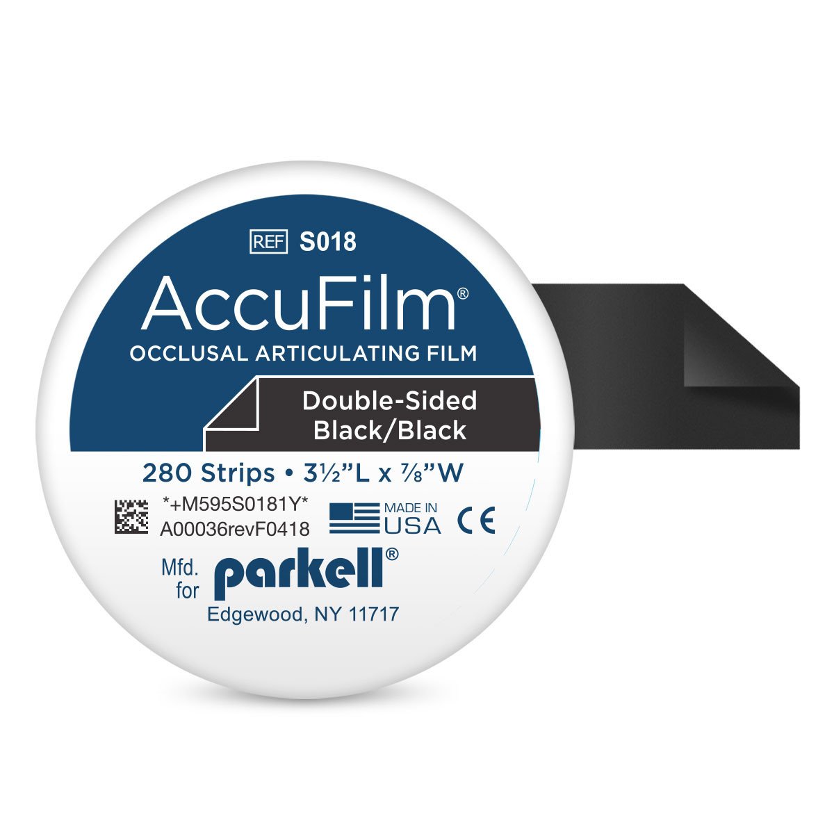 Parkell Accufilm II Double Sided - 280pk Black / Black - DMI Ireland's Leading Dental Supplier - Next Day Delivery