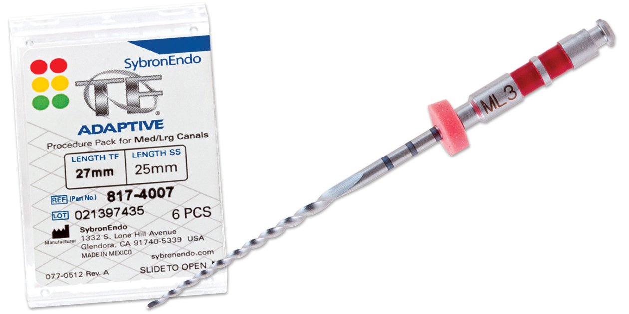 Sybron Endo Twisted File Adaptive Assorted 27mm - 4pk Medium/Large