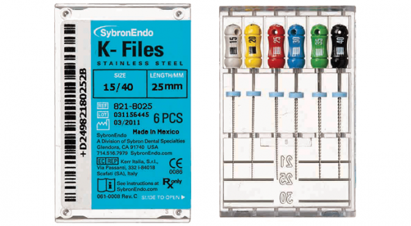 Sybron Endo K-Files 25mm - 6pk 80
