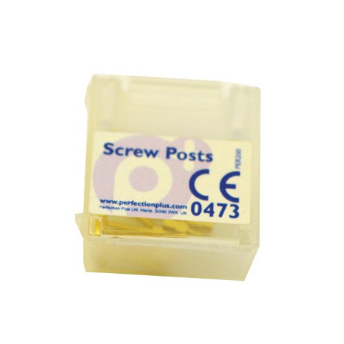 Perfection Plus Gold Screw Posts Ex-Long - 12pk 6 - DMI Dental Consumables Ireland - Next Day Delivery