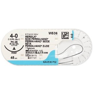 Johnson & Johnson 4/0 Mersilk Sutures - 45cm x 12 13mm, 3/8 Circle, RC - DMI Dental Supplies Ireland - Next Day Delivery