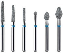 Kerr Coarse Bluwhite Diamond Round  Bur Size: 012/Head Length: 1.2mm - DMI Ireland's Leading Dental Supplier - Next Day Delivery
