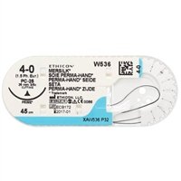 Johnson & Johnson 4/0 Mersilk Sutures - 45cm x 12 19mm, 3/8 Circle, RC - DMI Dental Supplies Ireland - Next Day Delivery