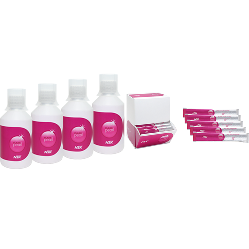 NSK Flash Pearl-Bottles 4 x 300g - DMI Ireland's Leading Dental Supplier - Next Day Delivery