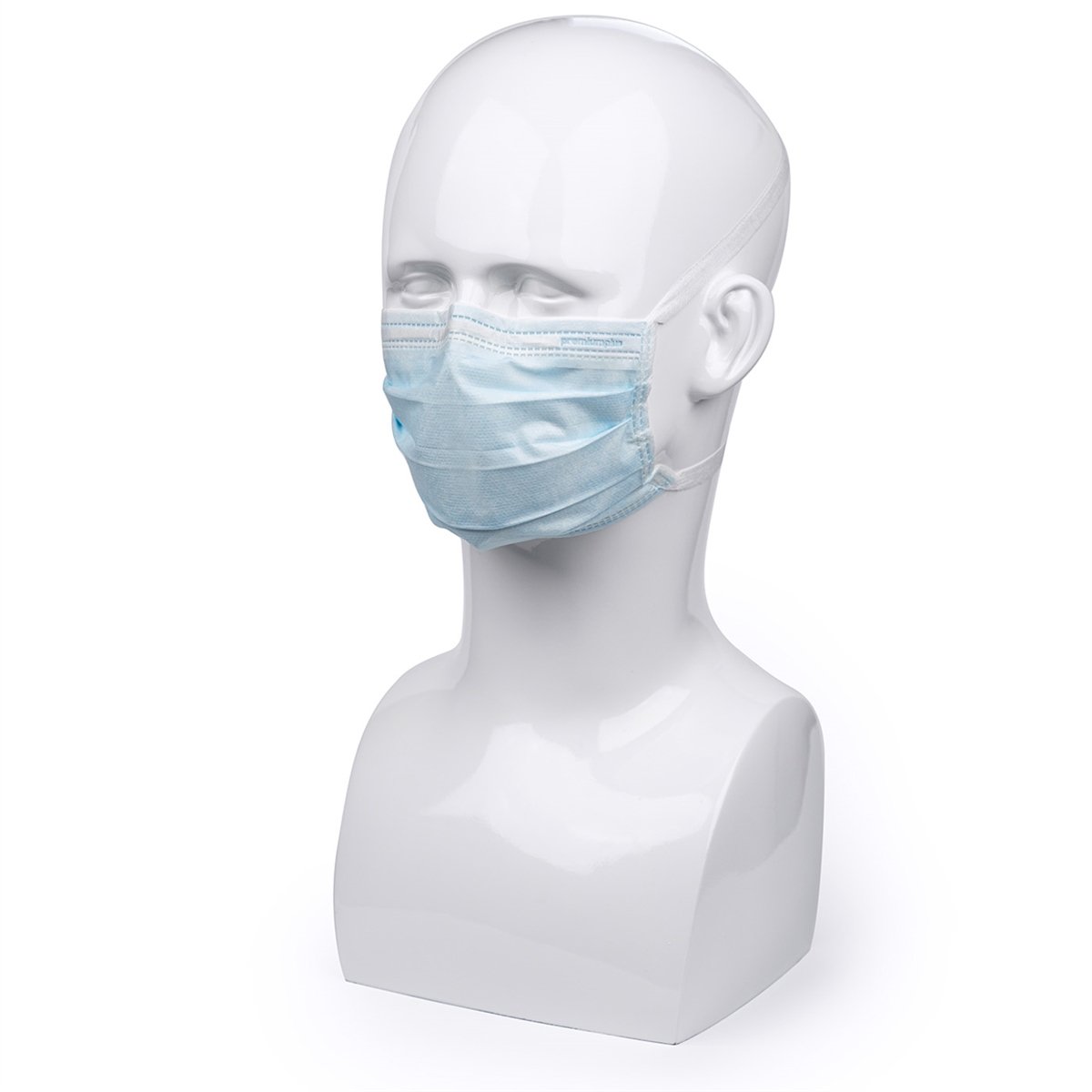 Premium Plus Tie On Face Mask Ultra Sensitive Type IIR Pk 50  Blue - DMI Dental Supplies Ireland - Next Day Delivery